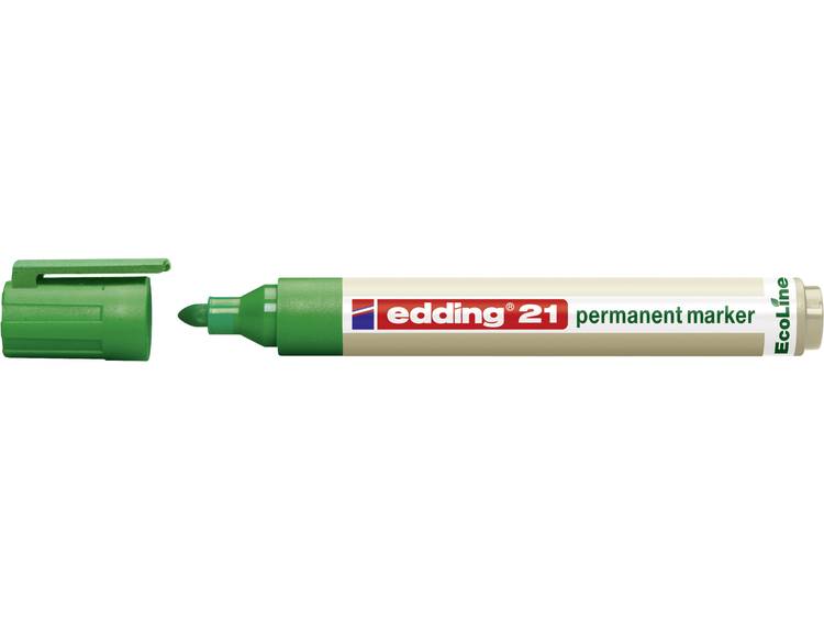 Viltstift Edding 21 Eco rond groen 1.5-3mm
