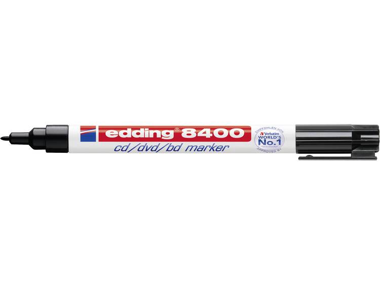 Cd marker Edding 8400 rond zwart 0.5-1.0mm