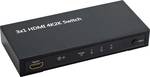 SpeaKa Professional 3-poorts Ultra HD HDMI-switch met afstandsbediening