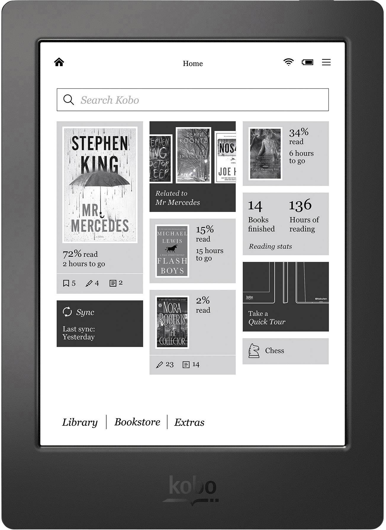Kobo Glo HD eBook Reader zwart - verblindingsvrij met E Ink-scherm ... Kobo Glo HD eBook Reader zwart - verblindingsvrij met E Ink-scherm ...