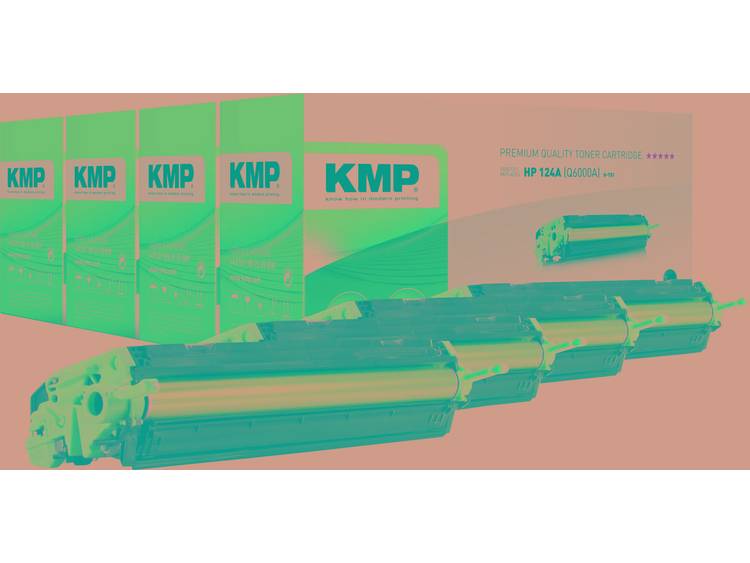 KMP H-T81V Compatibel Toner multipack vervangt HP 124A Zwart, Cyaan, Magenta, Geel