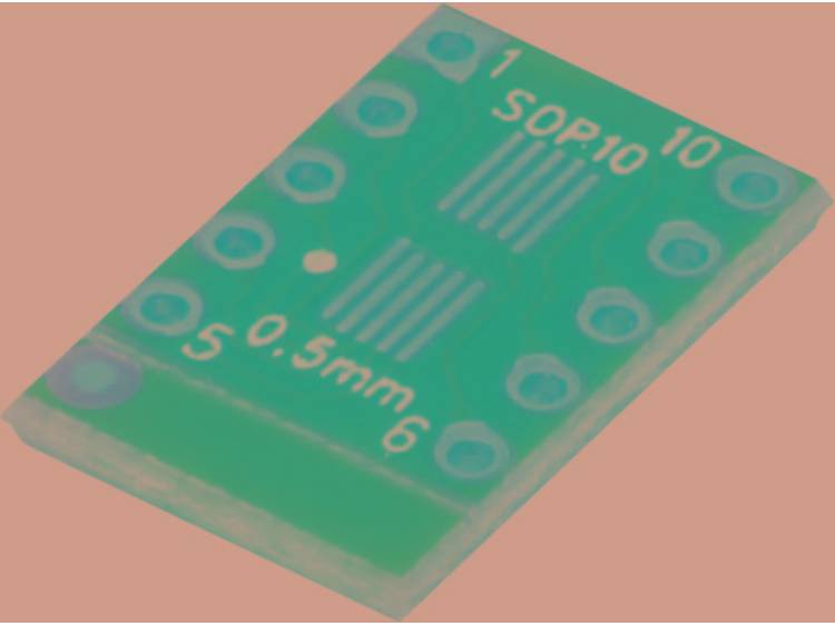 TRU COMPONENTS SOP10-SOT23 Experimenteer printplaat Epoxide (l x b) 12.5 mm x 10.3 mm 35 Âµm Rasterm