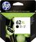 HP Inktcartridge 62XL in Zwart. Verpakking met afbeelding van lotusbloemenen vlinder. Opmerking: 'Tot 2x meer pagina's printen'.