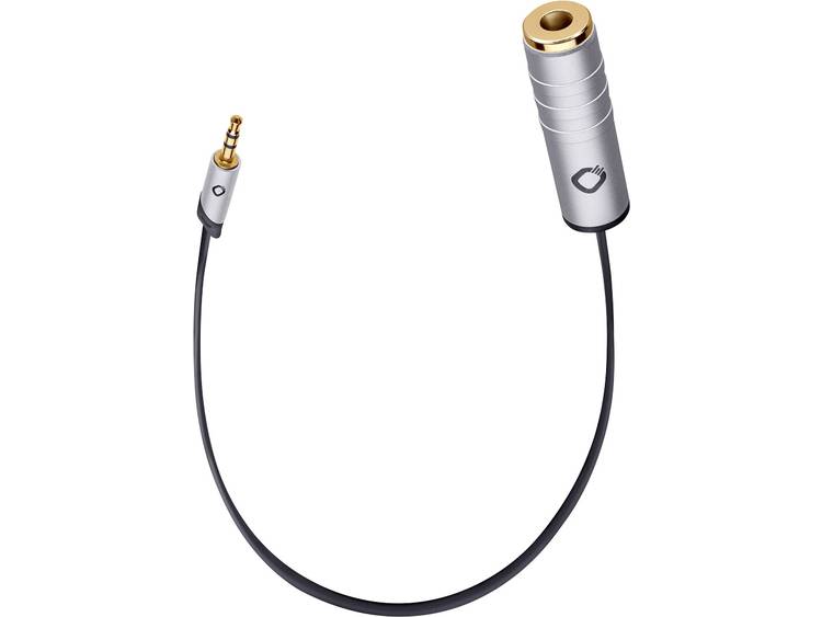 Oehlbach Jackplug Audio Adapter [1x Jackplug male 3.5 mm 1x Jackplug female 6.3 mm] Goud