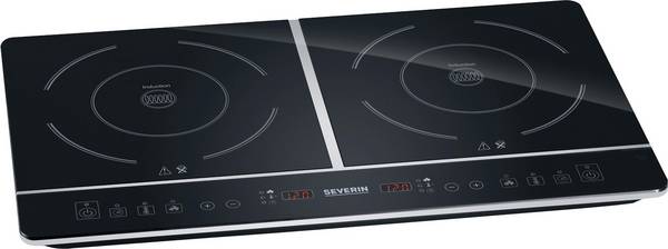 Severin DK 1031 1031 Dubbele inductieplaat Met panherkenning, Timerfunctie