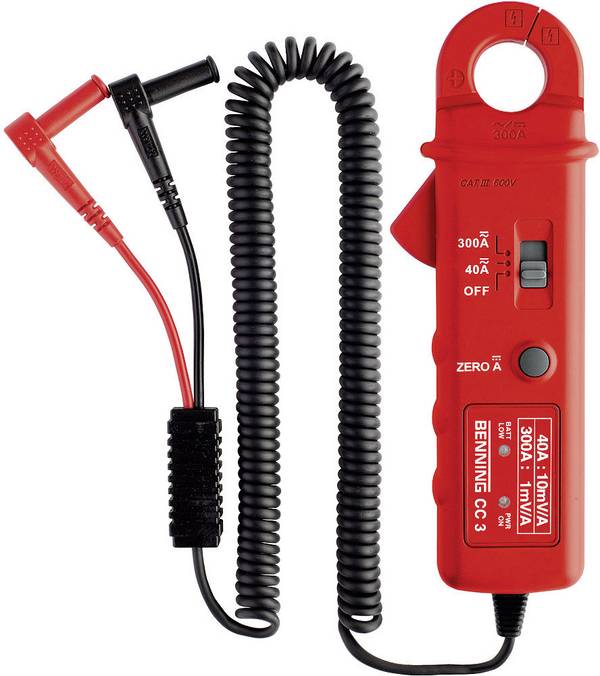 Benning CC 3 Stroomtangadapter Kalibratie (ISO) Meetbereik A/AC (bereik): 1 - 300 A Meetbereik A/DC (bereik): 1 - 300 A