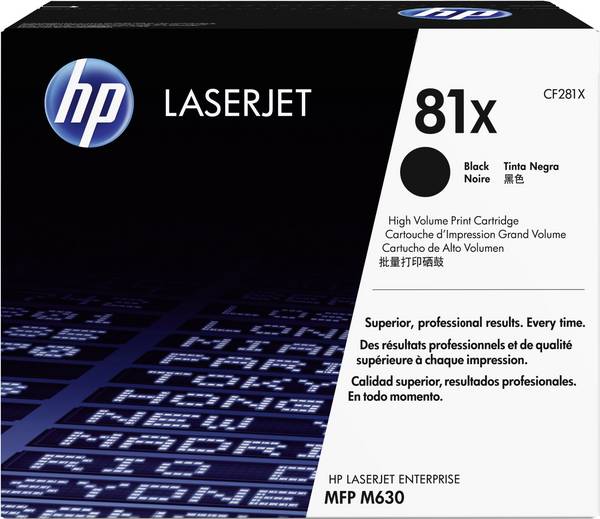 HP Toner 81X Origineel  Zwart 25000 bladzijden CF281X
