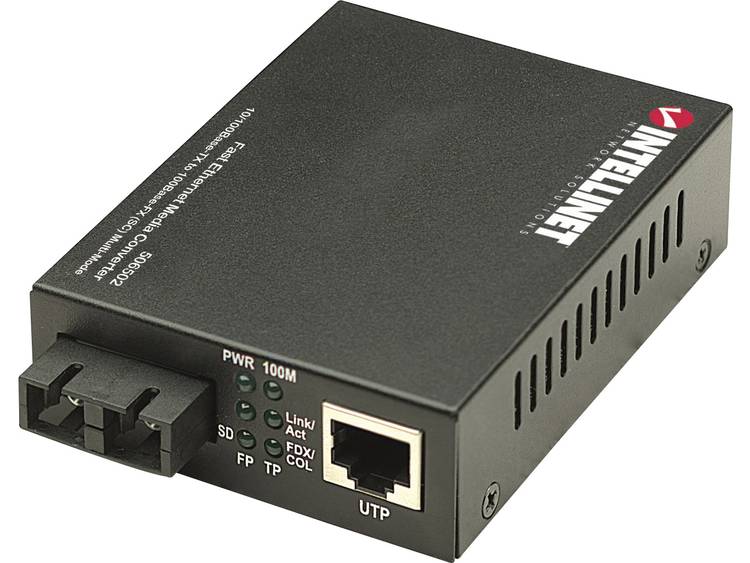 Intellinet Fast Ethernet Media Converter, Black (506502)