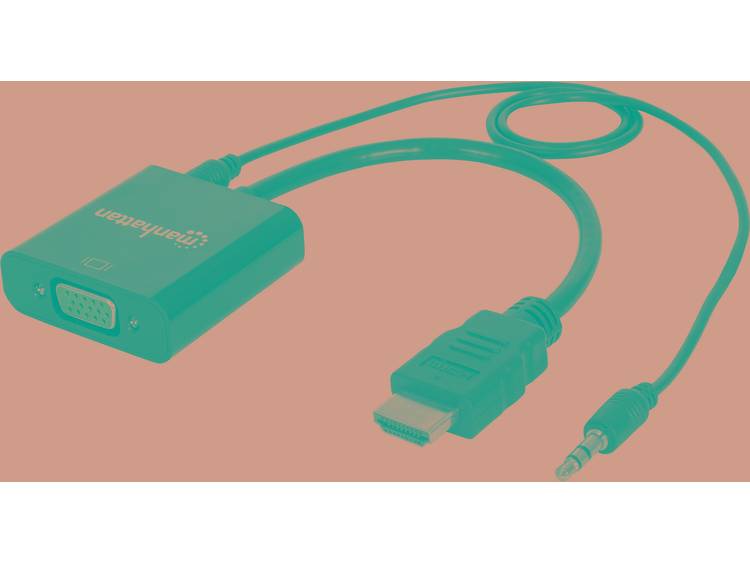 Manhattan Converter Manhattan HDMI -> VGA St-Bu met Audio Polybag (151559)
