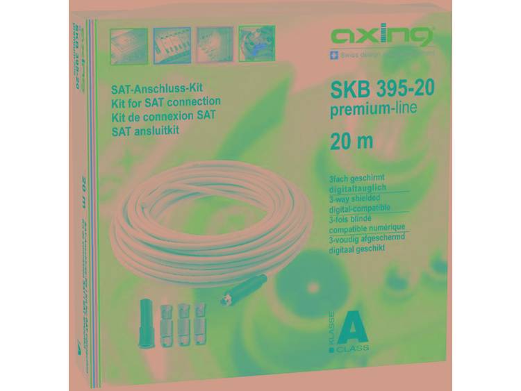 Axing SKB 395-20 Sat installatiekabel Afmeting, lengte: 20 m