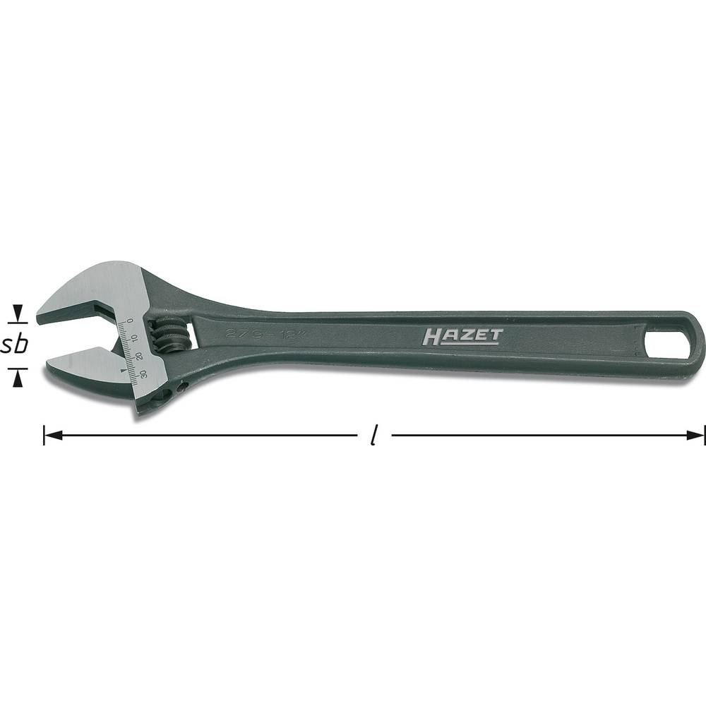 Hazet HAZET 279-12 Engelse sleutel 34 mm DIN ISO 6787