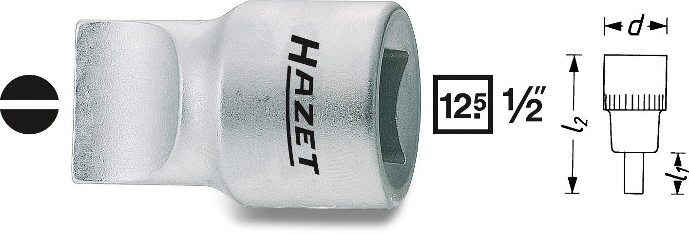 Hazet 980 980-3X19 Dopsleutel-bitinzet 1/2" (12,5 mm)