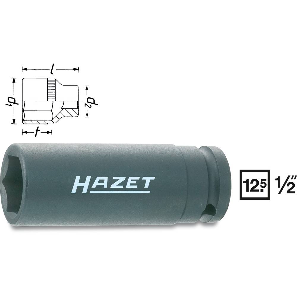 Hazet HAZET 900SLG-21 Dop (zeskant) Kracht-dopsleutelinzet 21 mm 1/2 (12.5 mm)