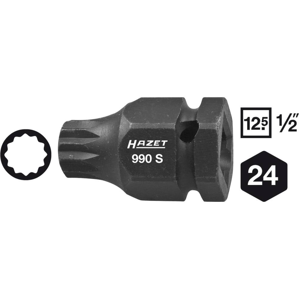 Hazet HAZET 990S-18 Veeltand (XZN) Kracht-dopsleutelinzet 18 mm 1/2 (12.5 mm)