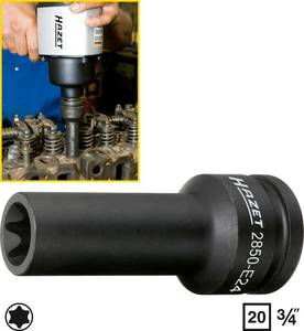 Conrad Hazet HAZET 2850-E24 Kracht-dopsleutelinzet 3/4" (20 mm) aanbieding