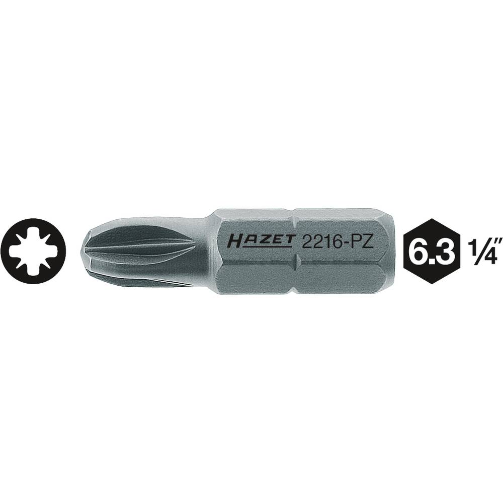 Hazet HAZET 2216-PZ2 Kruis-bit PZ 2 Speciaal staal C 6.3 1 stuk(s)