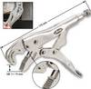 Vigor V3738 Griptang Recht met uitsparing voor prisma 175 mm