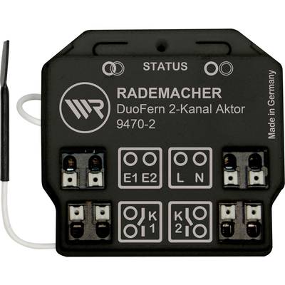Rademacher DuoFern 35140262 DuoFern 2-K 9470-2 Schakelactor 2-kanaals Draadloos Inbouw (in muur) 