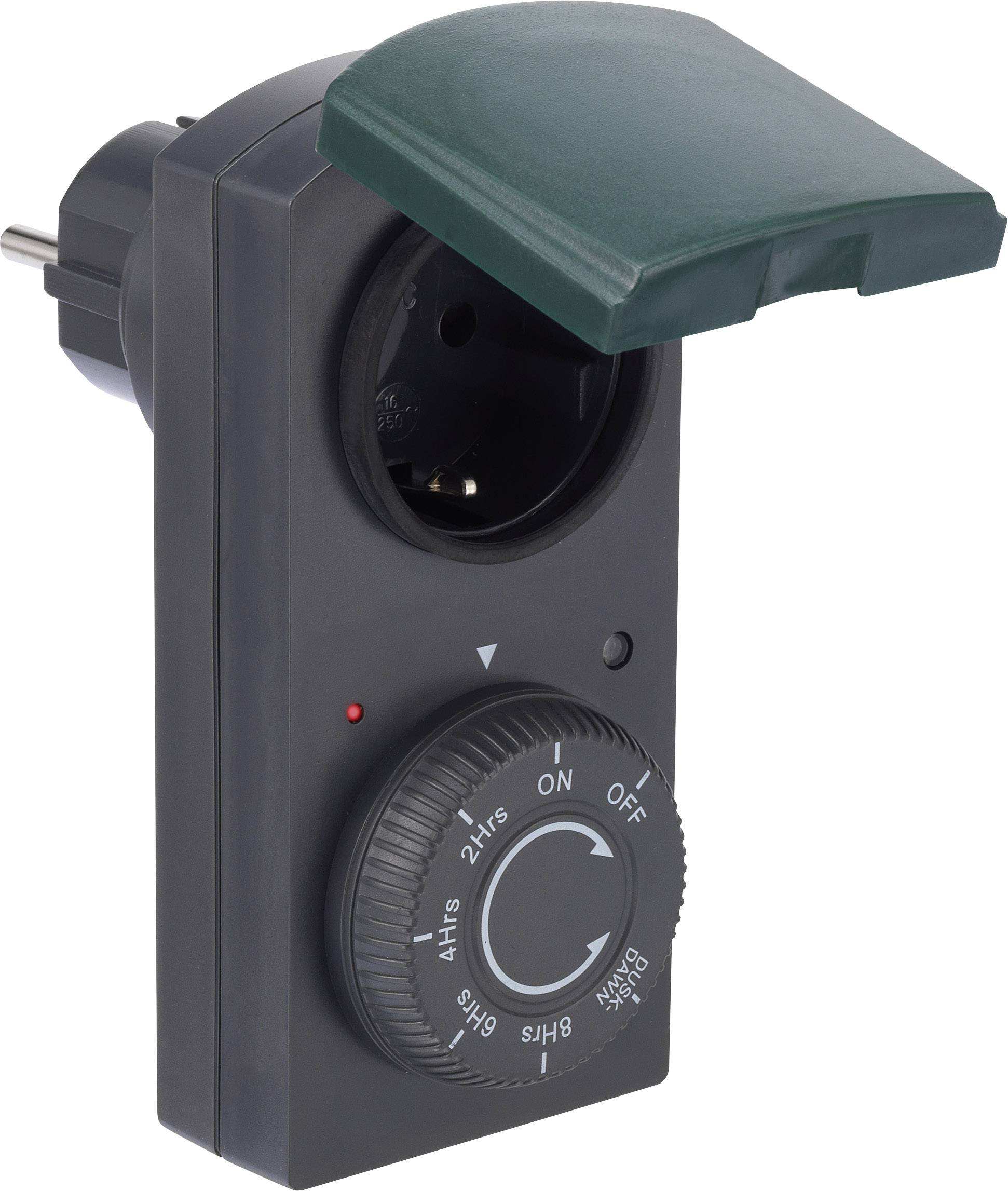 Renkforce EMT446MD Stekkerdoos-timer Analoog Dagprogramma 1000 W IP44 Schemerfunctie, Countdown-functie-1