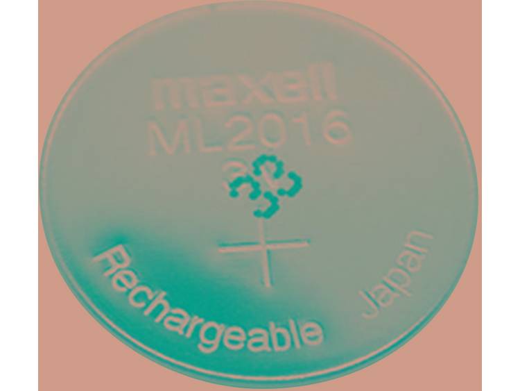 Maxell ML2016 Oplaadbare knoopcel ML 2016 Lithium 25 mAh 3 V 1 stuks