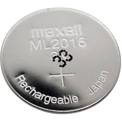 Maxell ML2016 Oplaadbare knoopcel ML2016 Lithium 25 mAh 3 V 1 stuk(s)