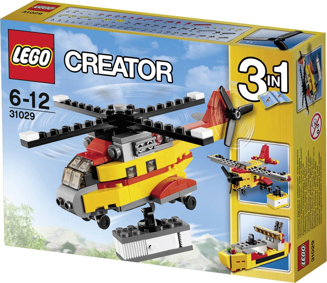 Opening And Assembling Lego Creator 3in1 Set 31029 Cargo Heli Build 1