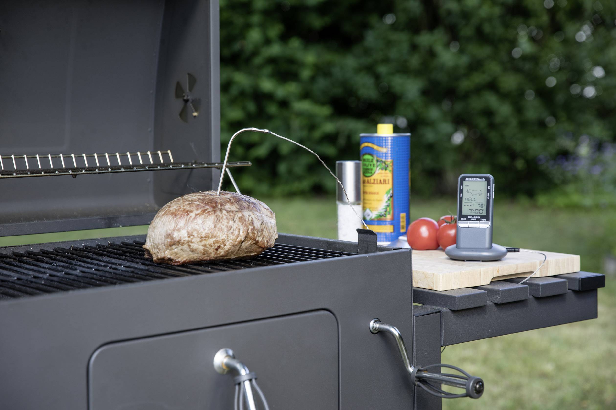 Basetech BK-BBQ Insteekthermometer Meetbereik temperatuur 0 tot 250 °C Radiografische overdracht-2