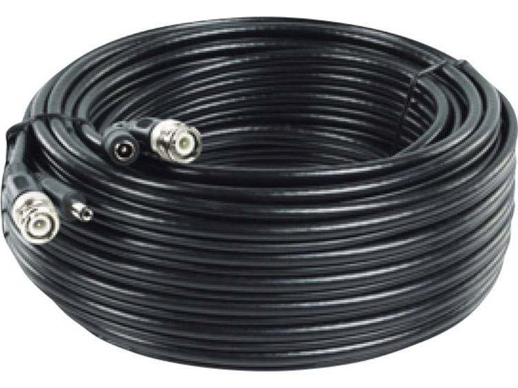 verlengkabel 50 m kant-en-klare RG59-kabel met aparte stroomkabel voor 12 V-DC RG 59-50 BNC (sf)