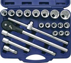 Conrad Kunzer 73421 Dopsleutelset Metrisch 3/4" (20 mm) 21-delig aanbieding