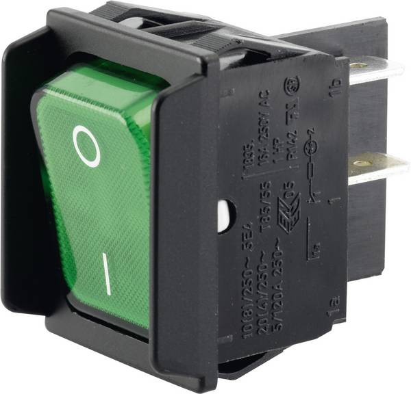Marquardt 1835.3608 Wipschakelaar 01835.3608-00 250 V/AC 16 A 2x uit/aan IP40 Continu 1 stuk(s)