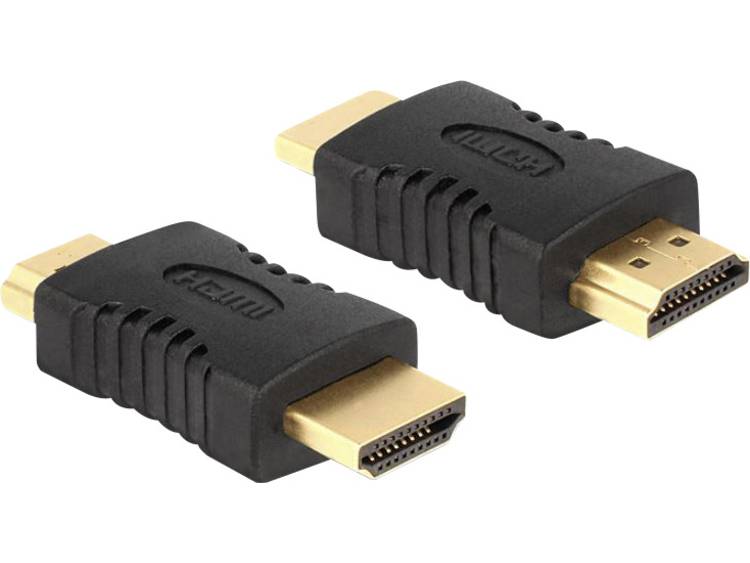 Delock HDMI Adapter [1x HDMI-stekker <=> 1x HDMI-stekker] Zwart