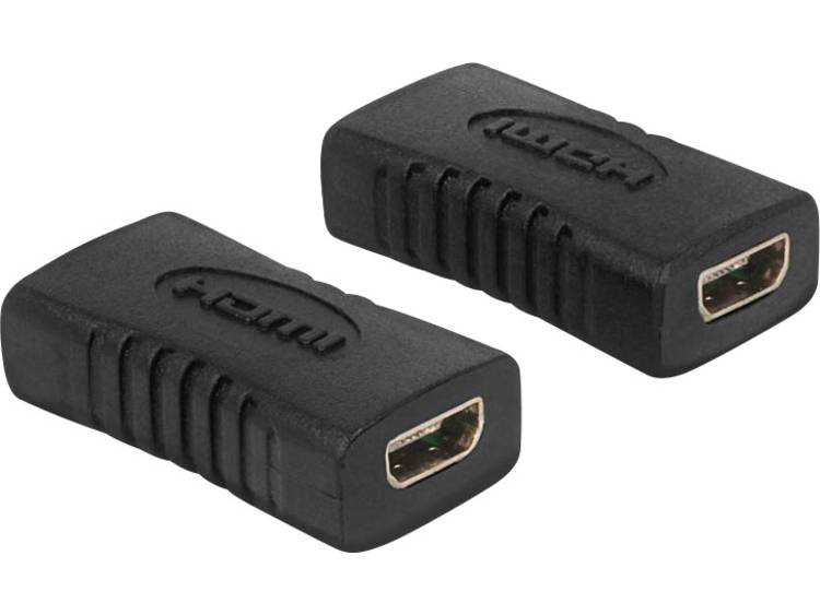 Delock HDMI Adapter [1x HDMI-bus D micro <=> 1x HDMI-bus D micro] Zwart