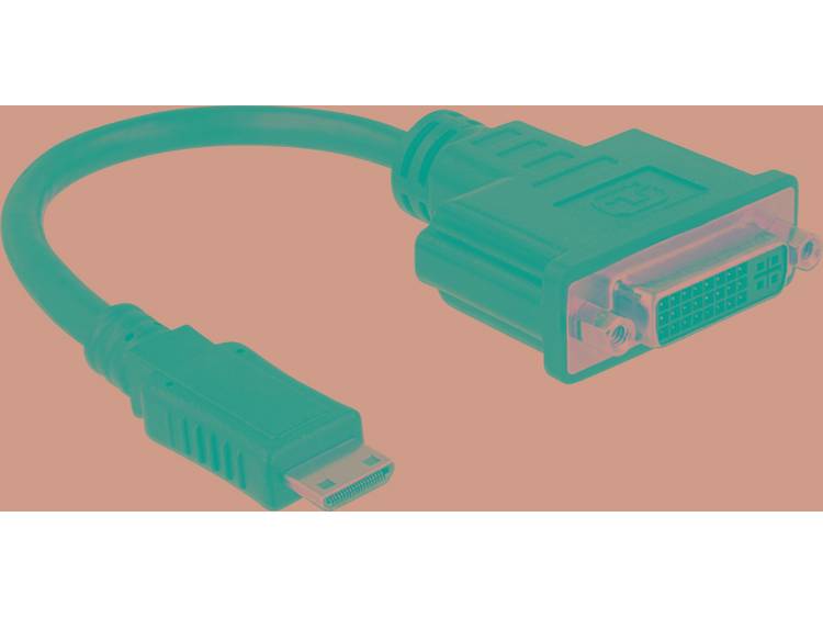 Delock HDMI-DVI Adapter [1x HDMI-stekker C mini => 1x DVI-bus 24+5-polig] Zwart