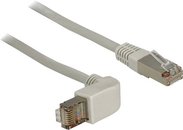 Delock 83514 RJ45 Netwerkkabel, patchkabel CAT 5e S/FTP 0.50 m Grijs 1 stuk(s)