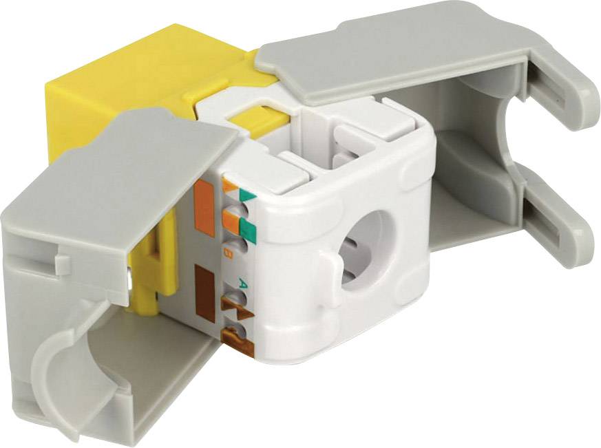 RJ45-inbouwmodule Keystone CAT 6 Delock 86345 Geel-1