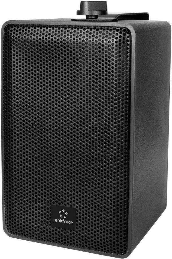 Renkforce RL100W BK Boekenplank speaker Zwart 100 W 90 Hz - 20000 Hz 1 paar