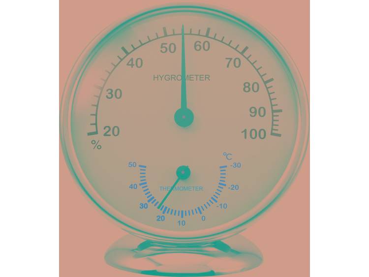 renkforce Thermo-hygrometer 6510 Alu Aluminium (gepolijst)