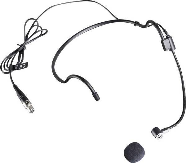 Headset Zangmicrofoon LD Systems LDWS100MH1 Zendmethode:Kabelgebonden Incl. windkap