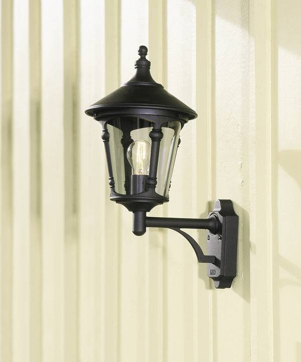 Konstsmide Virgo Up 571-750 Buitenlamp (wand)  Spaarlamp, LED E27 100 W Zwart