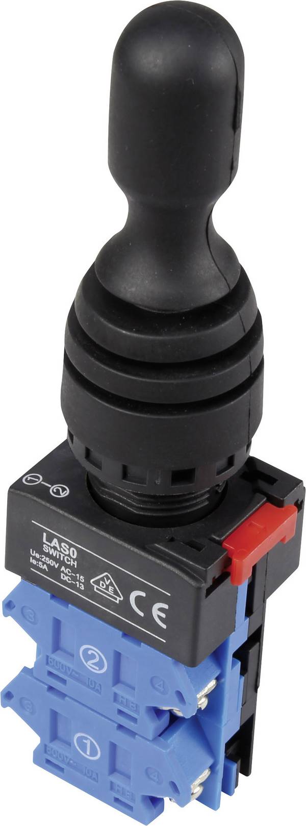 TRU COMPONENTS LAS0-K-20C21 Joystick 250 V/AC Rechte hendel Schroeven IP67 1 stuk(s)