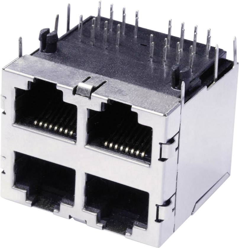 econ connect 3022S2 Dubbeldeks meerpoorts 4x RJ45 Bus, inbouw horizontaal Metaal 1 stuk(s)