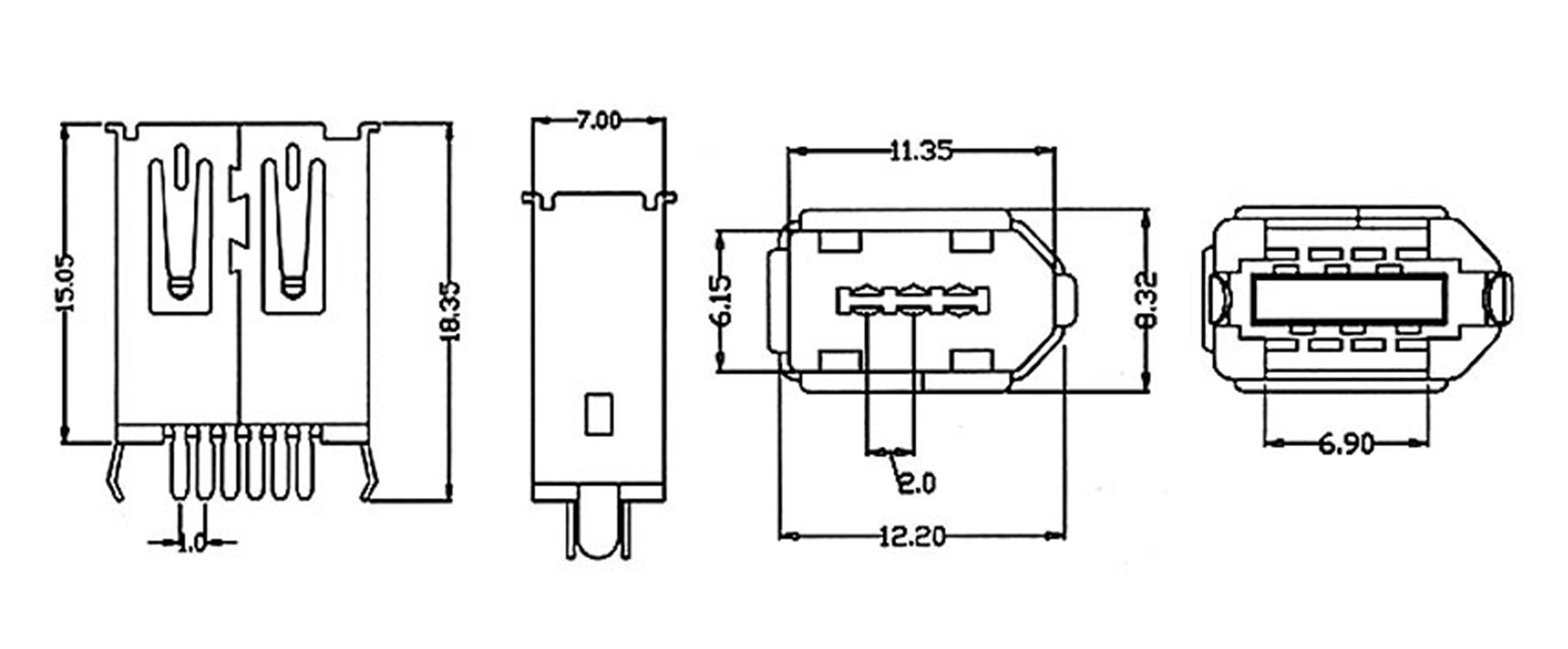 econ connect FWB6PST FireWire bus 1 Poort Zwart 1 stuk(s) Conrad.be