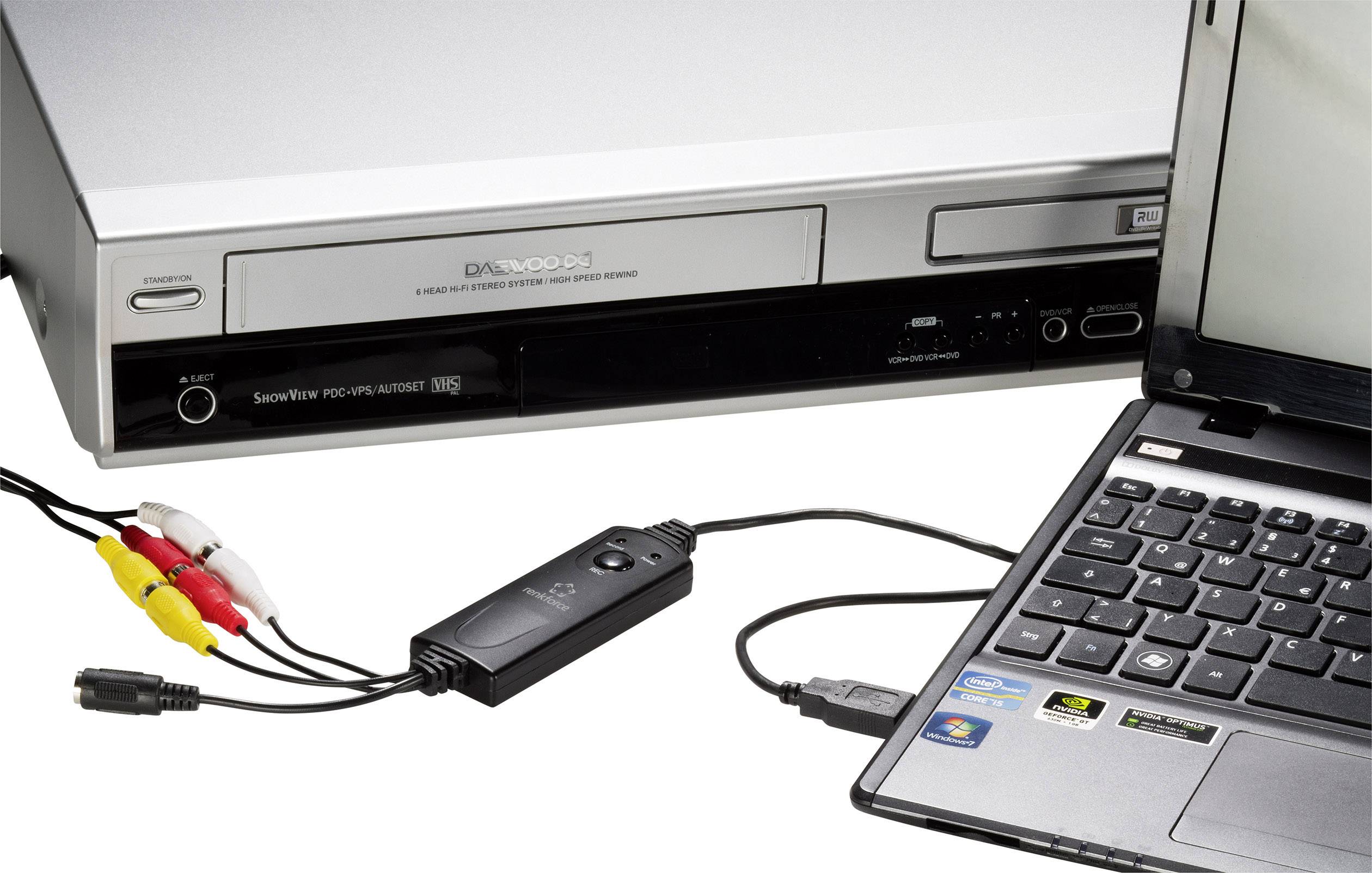 Renkforce GR1 USB 2.0 Video Grabber Incl. videobewerkingssoftware, Plug & Play-1