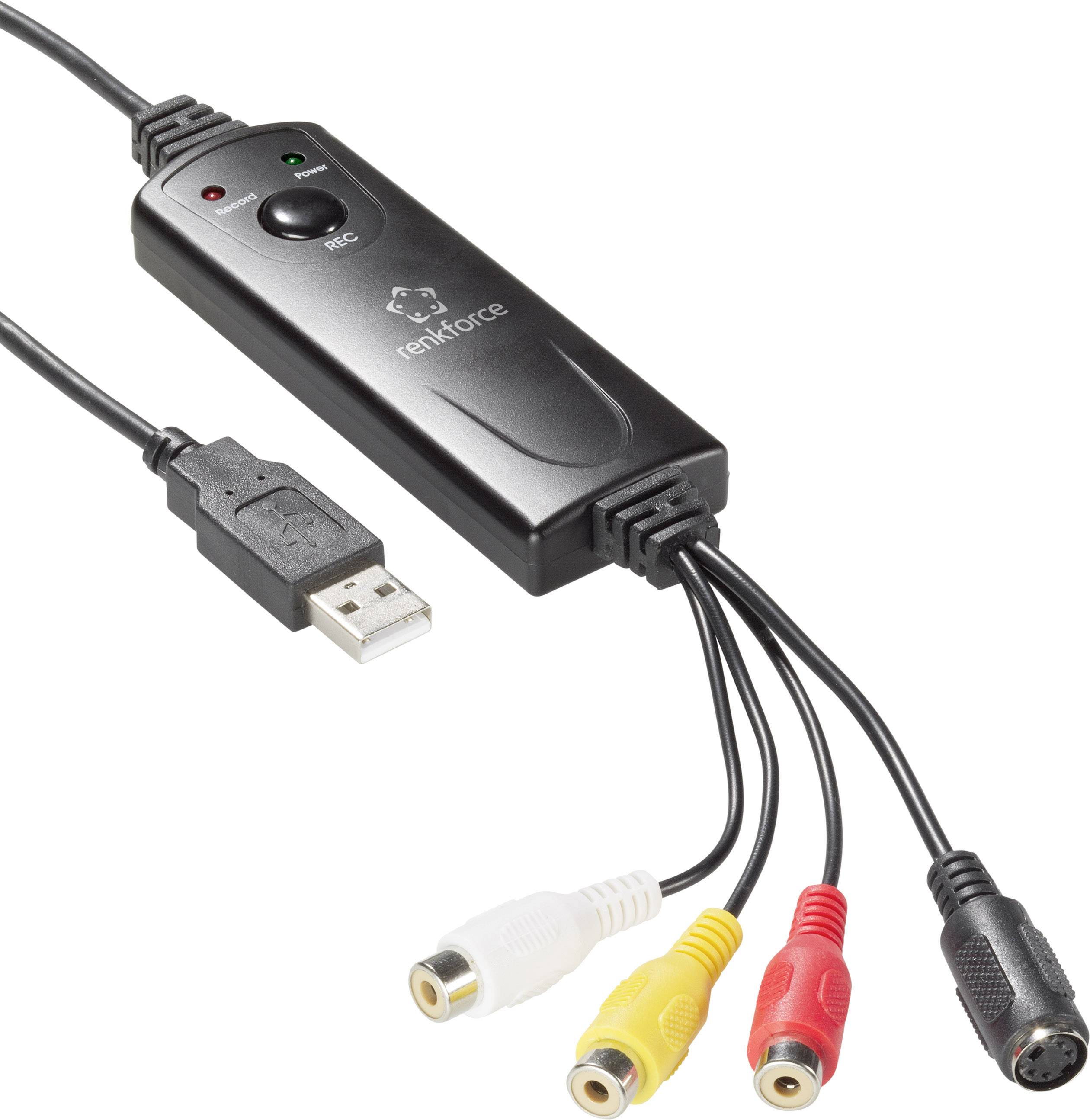 Renkforce GR1 USB 2.0 Video Grabber Incl. videobewerkingssoftware, Plug & Play-3