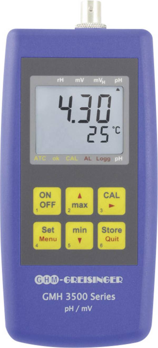Greisinger GMH 3551 Combimeter  pH-waarde, Redox (ORP), Temperatuur