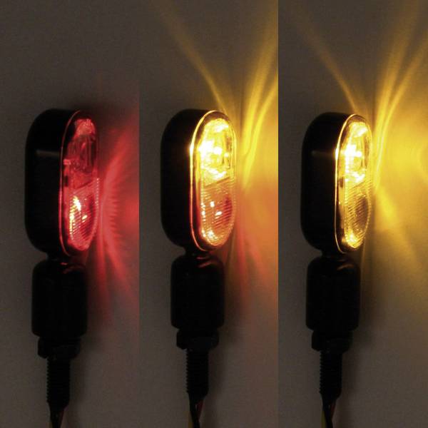 Devil Eyes 611001 LEDknipperlicht met achterlicht Motorfiets Aluminium Conrad.be