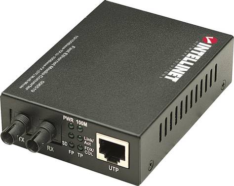 Intellinet 506519 Netwerk mediaconverter LAN, ST Duplex 100 MBit/s