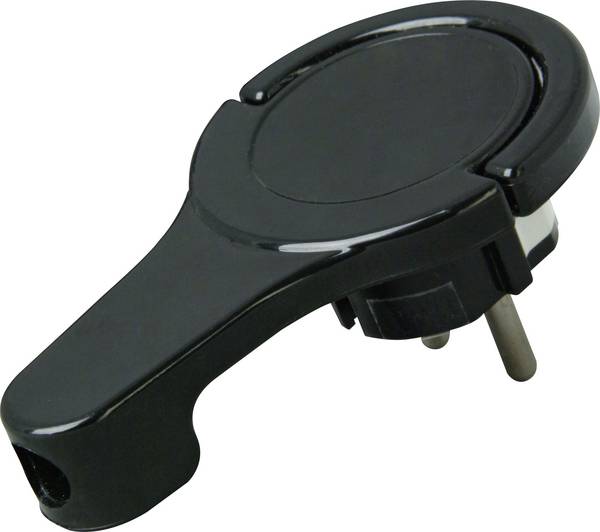 Kopp 172005030 Platte stekker met randaarde Plastic 230 V Zwart IP20