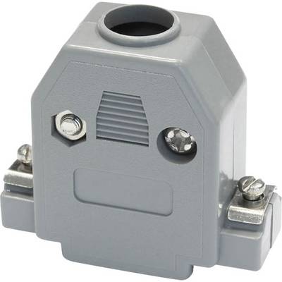 Grijs mechanisch onderdeel met schakelingsaansluitingen en schroeven, gebruikt in technische installaties.
