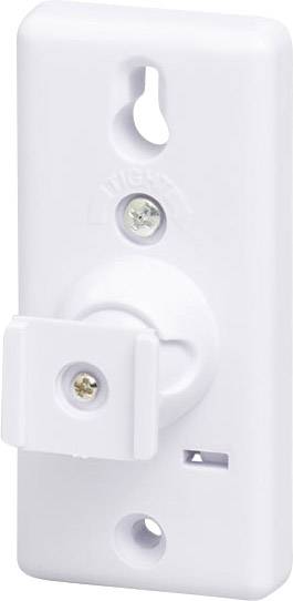 Witte lichtschakelaar met draaiknop en schroeven, geschikt voor wandmontage.